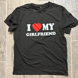 Black 'I Love My Girlfriend' T-Shirt